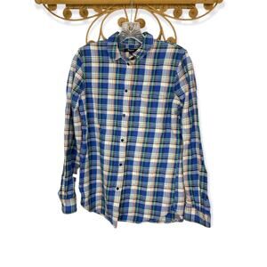Madewell Tulsa Plaid Slim Boyshirt sz S